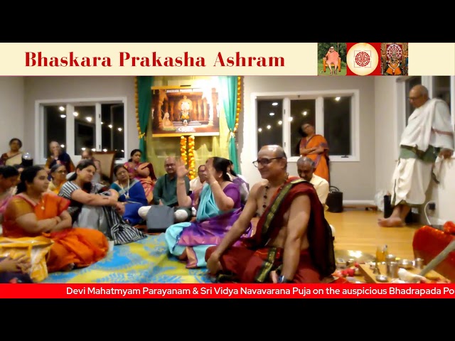 Devi Mahatmyam Parayanam & Sri Vidya Navavarana Puja on the auspicious Bhadrapada Pournami