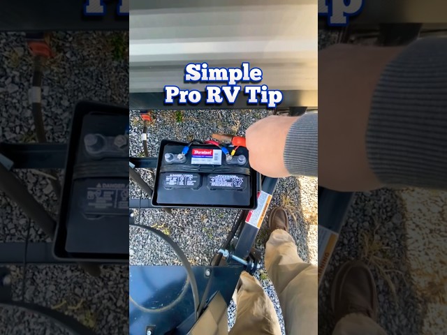 BEST Simple RV Tip: Battery MISTAKE To Avoid #tips #camping #rvlife #shorts #viral #shortsfeed
