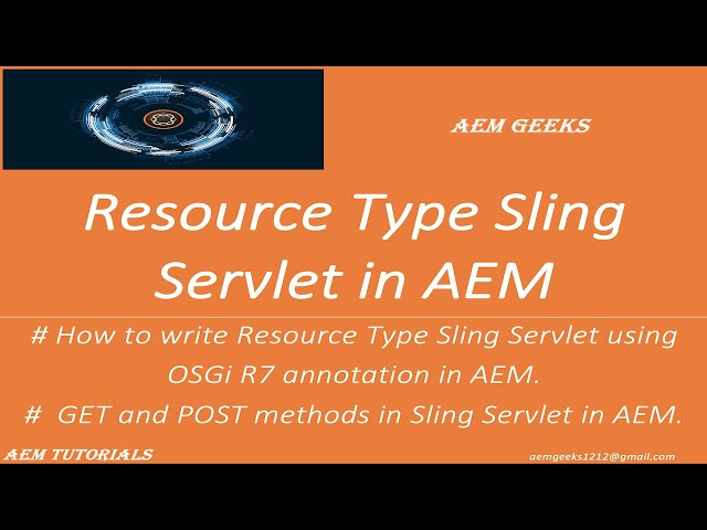 AEM Tutorial #37 | Servlet #2 | Resource Type Sling Servlet in aem