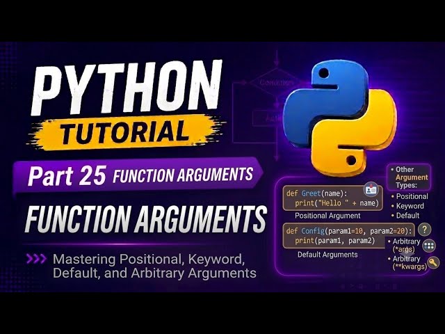 Part 25 || Python Tutorial || Arbitrary keyword argument