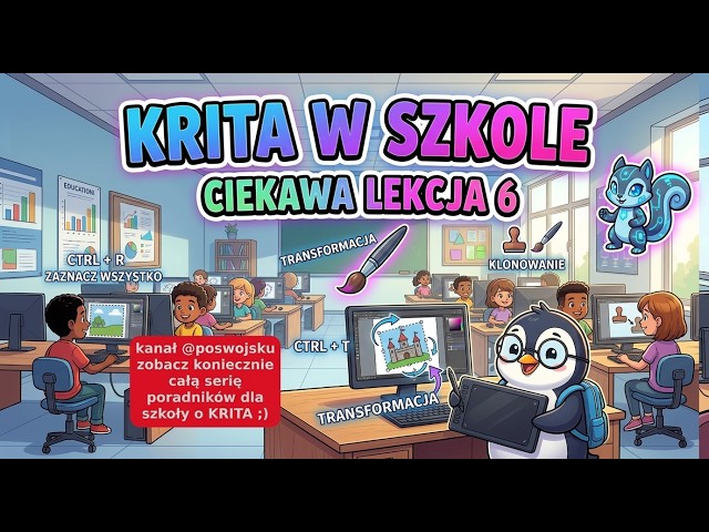 Krita Master Tricks! Interesting Computer Science Lesson Lesson 6: Quick Edit, CTRL+T Cloning