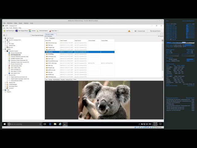 Processing and analysis of disk images with Autopsy 4 default modules