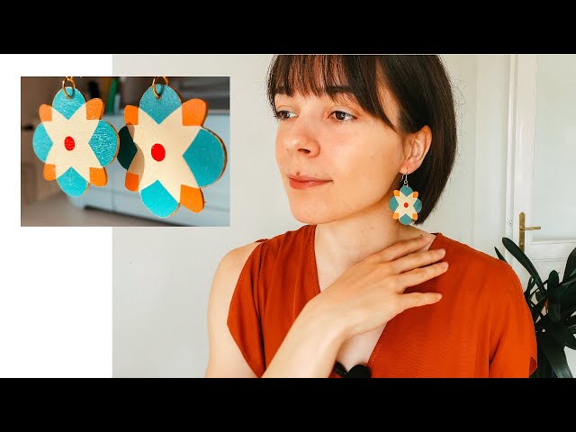 Cricut wooden earrings | Cricut Maker 3 projects | Cut wood on a Cricut
