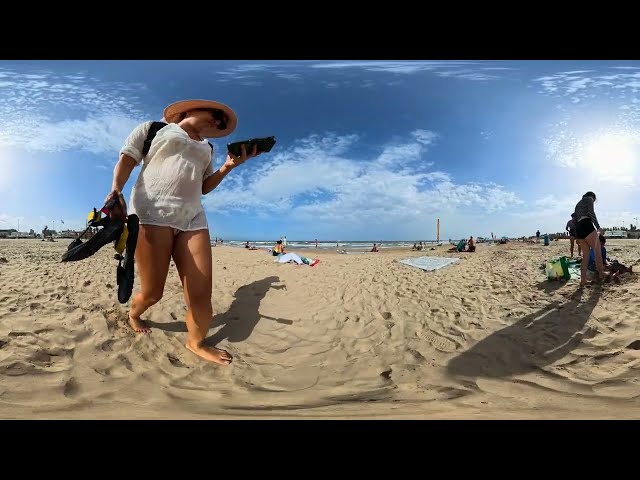 🏖️ Honest Beach Walk Valencia | 8K VR 360° Real Atmosphere 60FPS (2026)