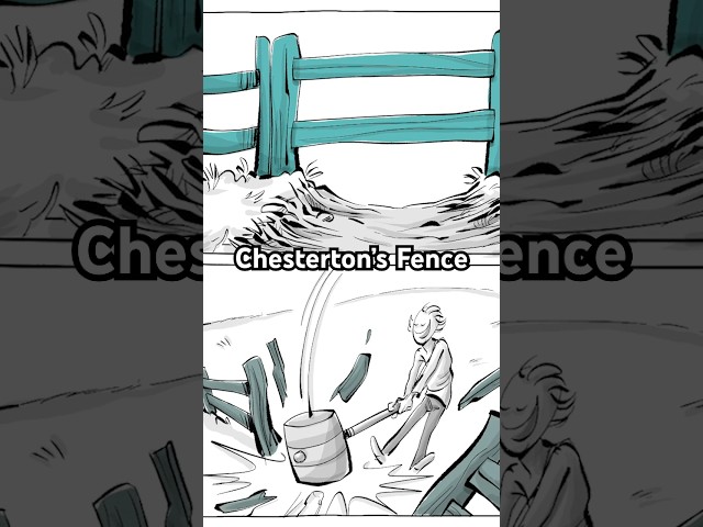 Chesterton Fence [Shorts version] #principles #psychology #sociology