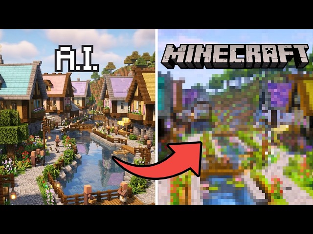 I Turned AI Minecraft Builds Into REAL Builds