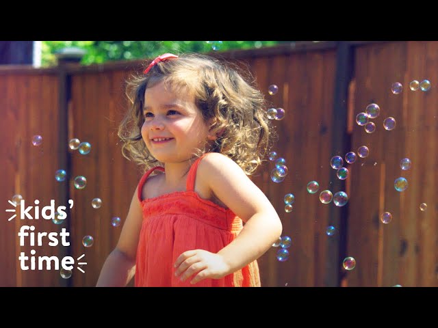 Babies Blow Bubbles for the First Time | Kids First Time | HiHo Kids