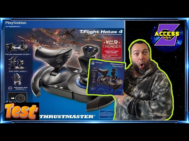 Test joystick Thrustmaster t.flight hotas 4