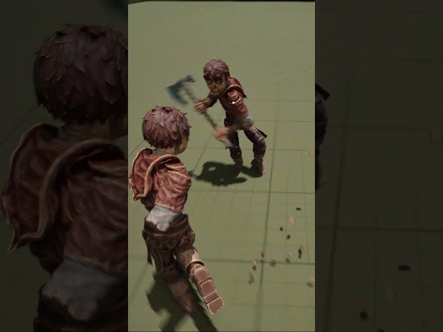 Axe boy NPC version has learned to swing his axe, I'm so proud of him. #gameplay #indiegame