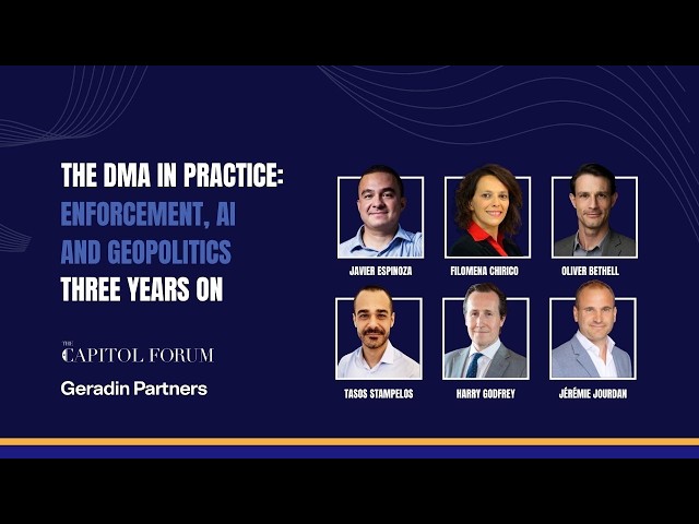 Panel: Successes, Failures and Unfinished Business | The DMA in Practice: Three Years On