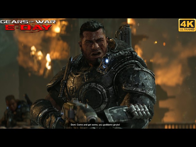 Dom Gets Angry After Finding Out What Happened to His Family - Gears of War E-Day (4K 60FPS)