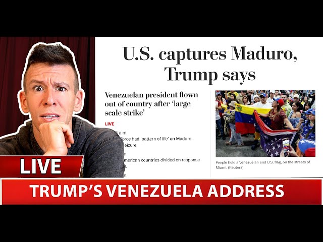 BREAKING: U.S. WILL "RUN" VENEZUELA  after Trump Invaded The Country & Captured Maduro (Live Speech)