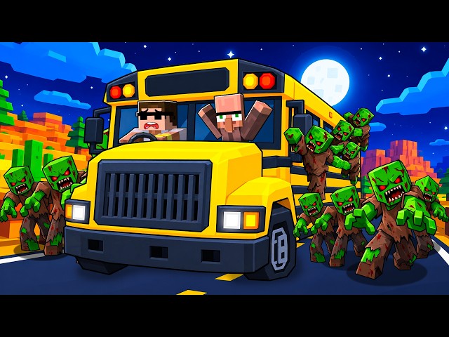 Our School Bus Got Attacked by Zombies in Roblox..