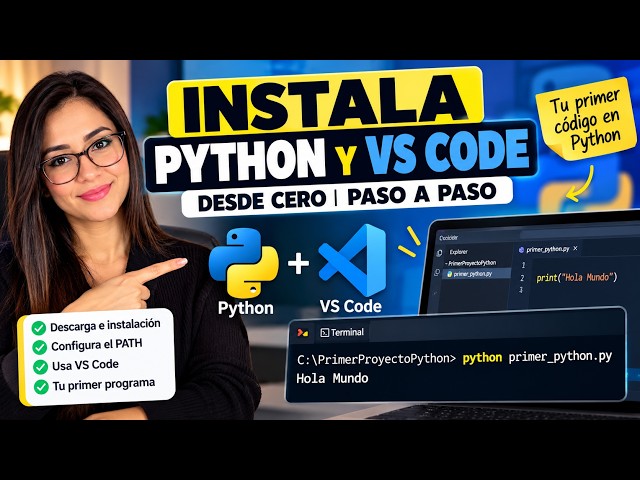 Cómo INSTALAR PYTHON en Visual Studio Code | Desde Cero 2026 🐍