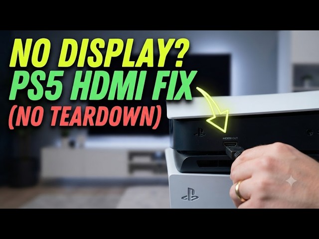 HOW TO FIX HDMI PORT ON PS5 WITHOUT TAKING IT APART