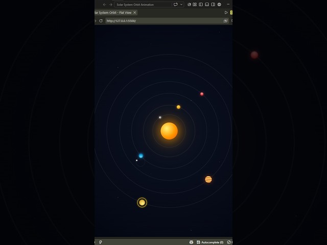 How to code a Solar System #html #css #tutorial