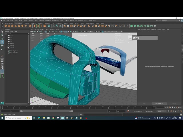 WK5 - Modeling Demonstration Tefal Iron Modeling Process Part 3