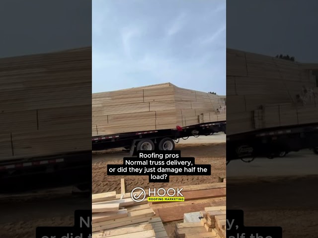 ROOFERS, is that the SMOOTHEST delivery YOU have EVER seen