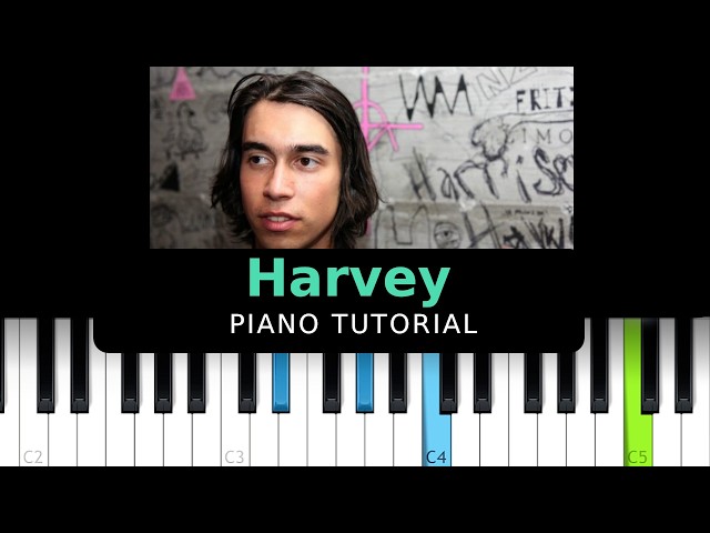 Alex G - Harvey (Piano Tutorial)