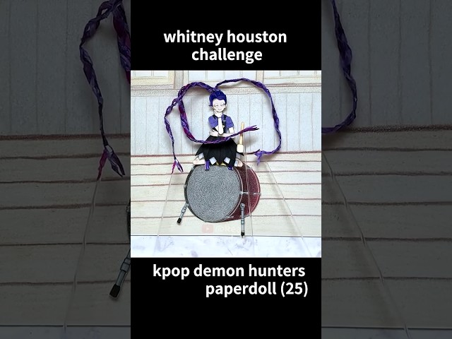 Kpop Demon Hunters Paper doll 25 / whitney houston challenge