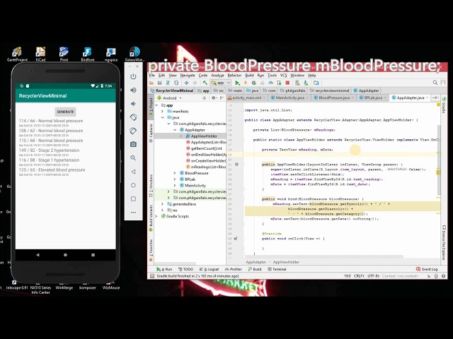 Part 2: Responding to Clicks on RecyclerView List Items.