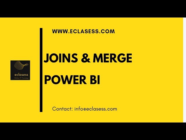 Joins/Merge available in Power BI | Power BI tutorial