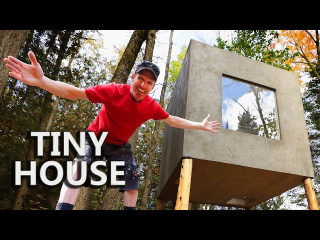 Building 'The Forest Cube' | Tiny 64 sq ft. House on Stilts