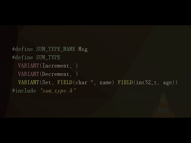 Sum types with macros in C