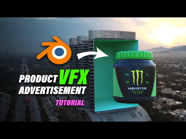 Learn to Create a VFX Advertisements for Product in Blender and After Effects