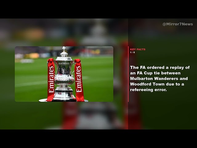 FA Cup Replay Ordered After Referee Error Stuns Mulbarton And Woodford