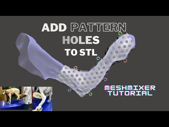 How to Make Pattern Holes on STL Files | Meshmixer