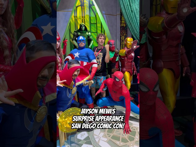 Jason Mewes with X-Men Cosplay! Marvel Booth at San Diego Comic Con 2026!
