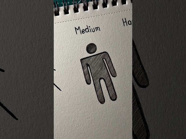 Drawing stickman body easy to hard #drawing #art #howtodraw #stickman #tutorial