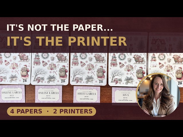 Best Sticker Paper & Printer — I Tested 4 Papers on 2 Printers (Online Labels vs AIVA Vinyl)
