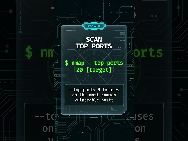 Scan Top Vulnerable Ports in Seconds with Nmap #25