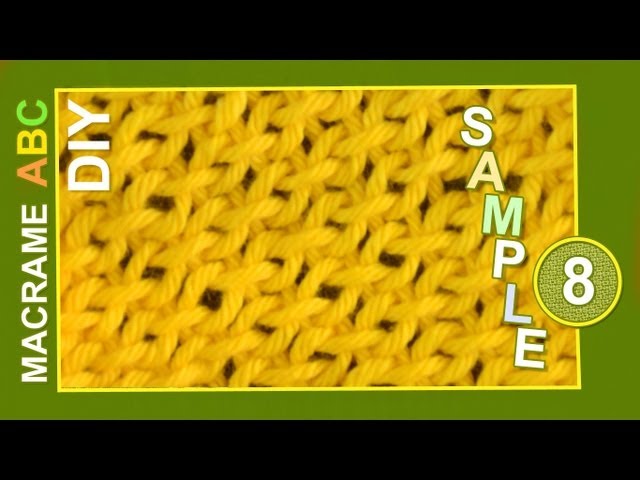Macrame ABC - pattern sample #8