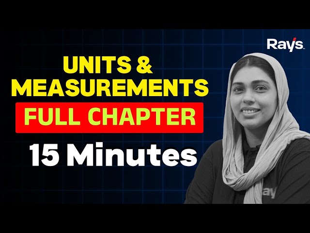 15 മിനിറ്റ് മതി! 🔥 | Units & Measurements Complete Revision 