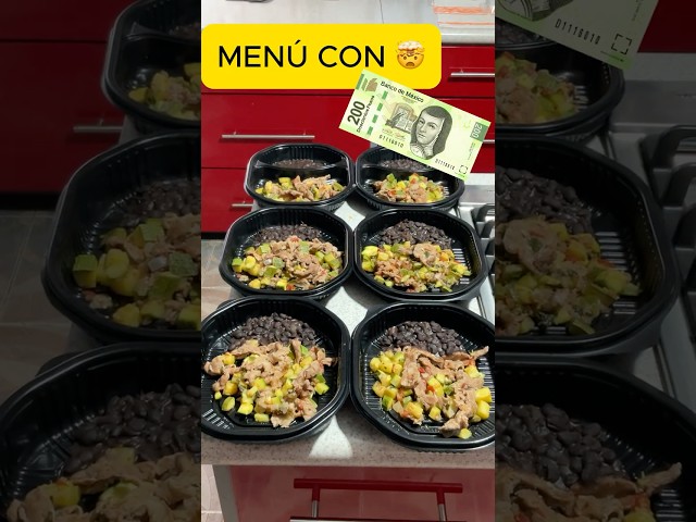 COCINÁ 1 DÍA PARA TODA LA SEMANA con $200 pesos 🤯 #shorts #shortsviral
