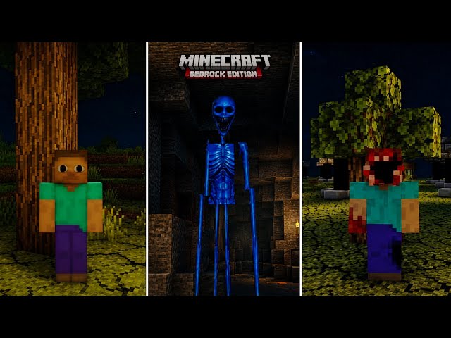 10 Minecraft New Horror Mods For BEDROCK/POCKET EDITION | Minecraft Horror Mods For Bedrock Edition