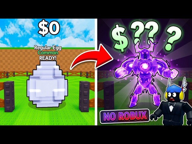 POOR TO RICH EP.2 NO ROBUX IN STEAL AN EGG!