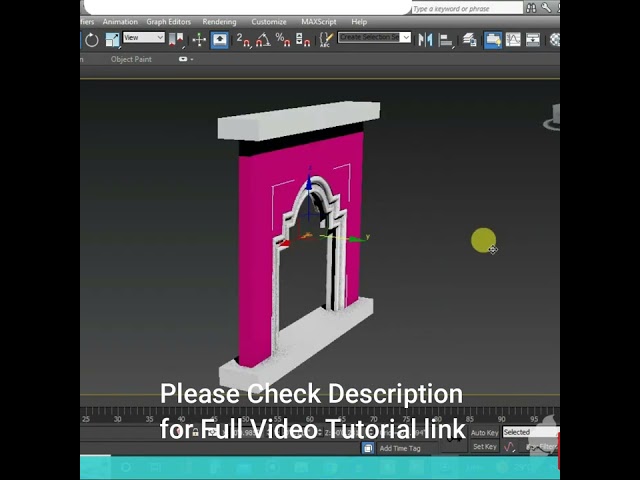 Wall Arch Design Tricks #3dsmax #shorts