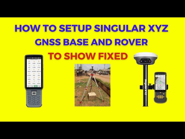 How to setup singular xyz base and rover orion one gnss to show fixed