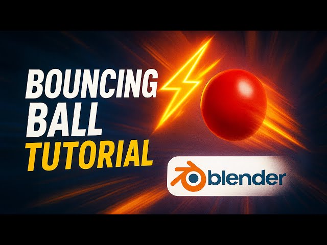 How to Animate a Bouncing Ball in Blender (Beginner Friendly & Easy Tutorial)