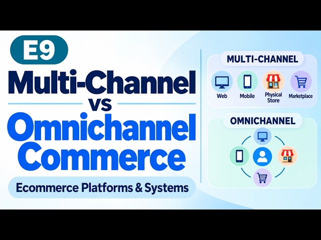E9 | Multi-Channel vs Omnichannel Commerce | Ecommerce Platforms & Systems | Uplatz
