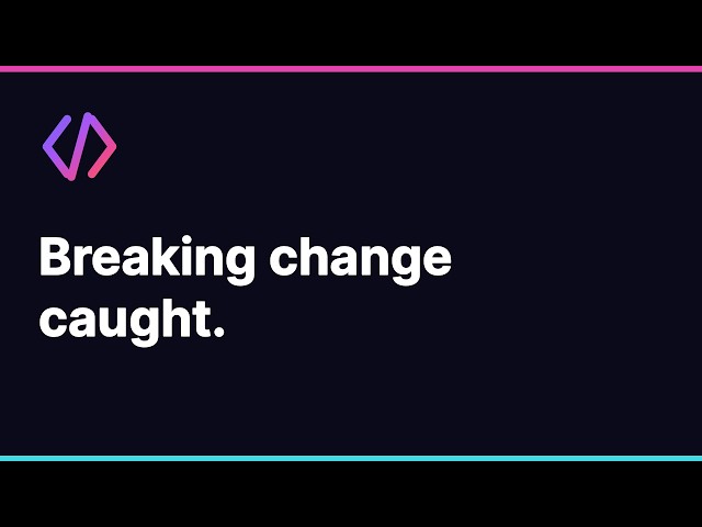 A breaking API change blocked before commit (OpenAPI check)