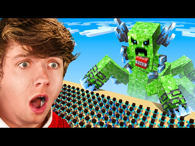 1000 Players vs Titan Creeper