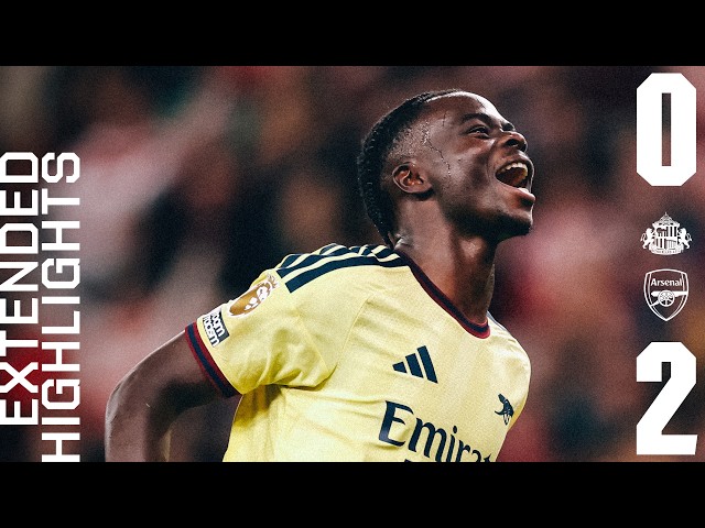 HUGE AWAY WIN IN THE PREMIER LEAGUE | EXTENDED HIGHLIGHTS | Sunderland 0-2 Arsenal | Guimaraes, Saka