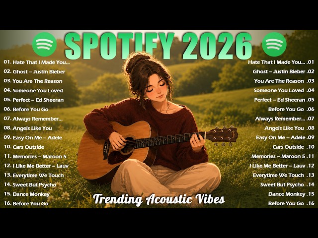 Top Spotify Hits 2026 🎵 Trending English Love Songs | Acoustic Chill Vibes | Viral TikTok Playlist