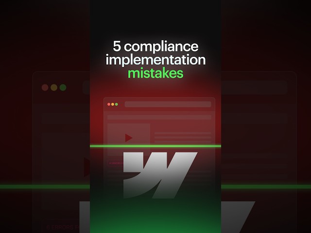 5 cookie consent mistakes in Webflow #shorts