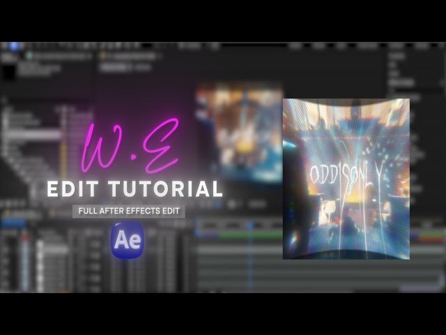 How To Make W.E In After Effects | After Effects Tutorial